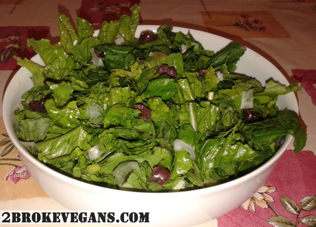 Simple Lettuce Spinach Salad
