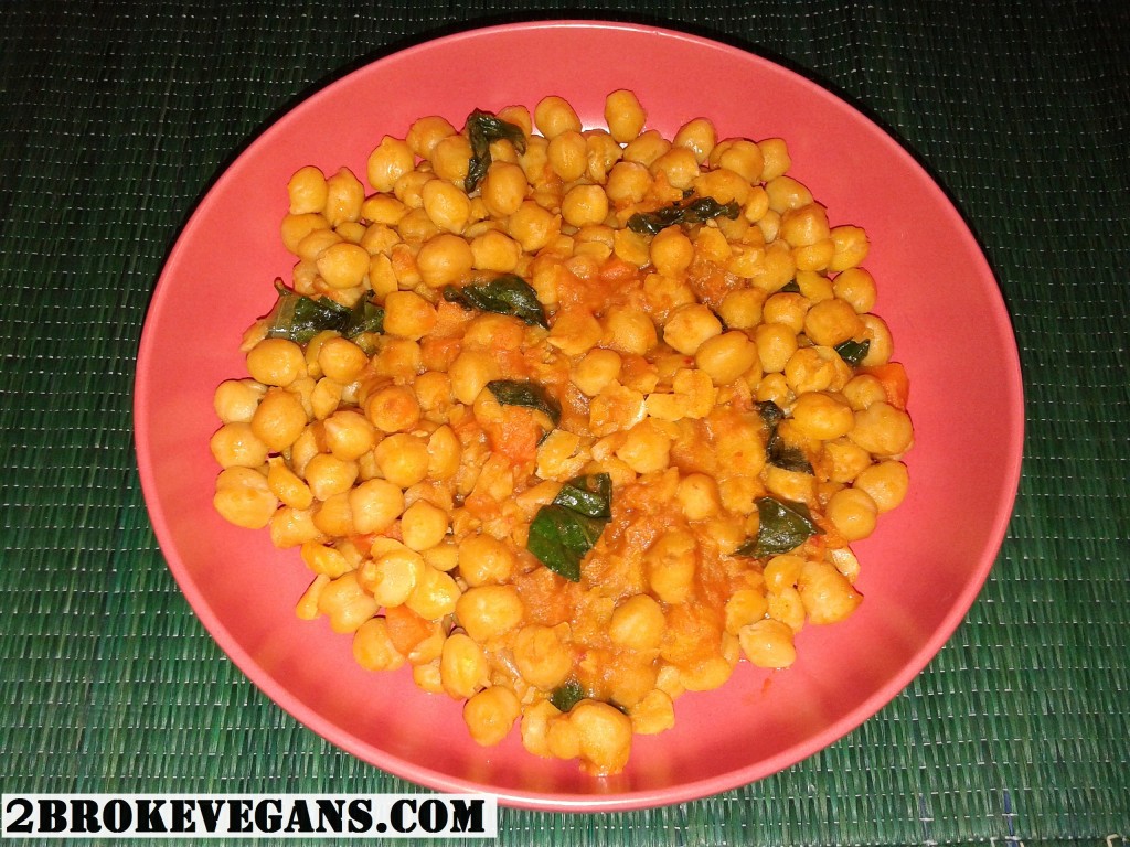 Chickpeas with Spinach