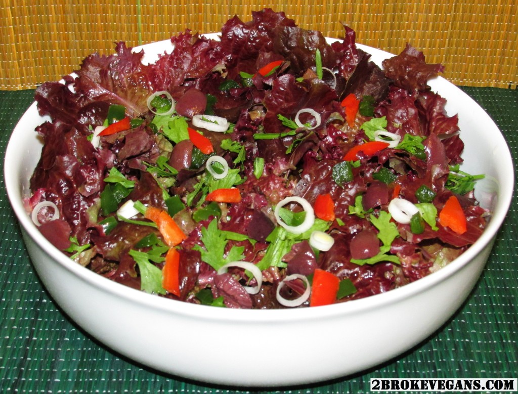 Raw Vegan Purple Rain Salad