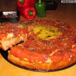 Πίτσα Σικάγο deep dish style χωρίς γλουτένη
