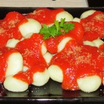 Vegan Cheesy Italian Tomato Sauce for gnocchi