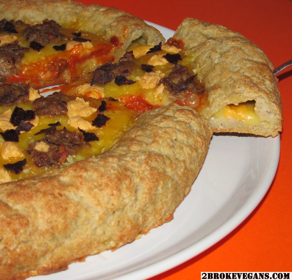 Vegan Bacon Cheeseburger Pizza