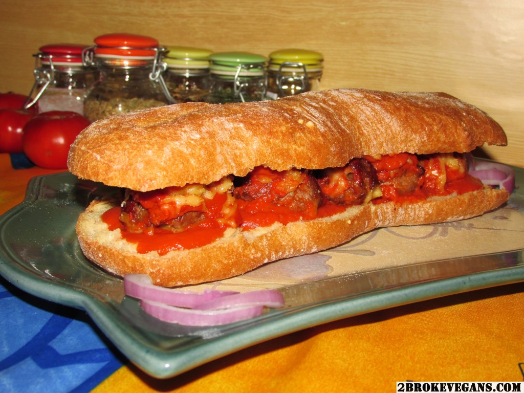 Vegan Meatball Marinara Sub