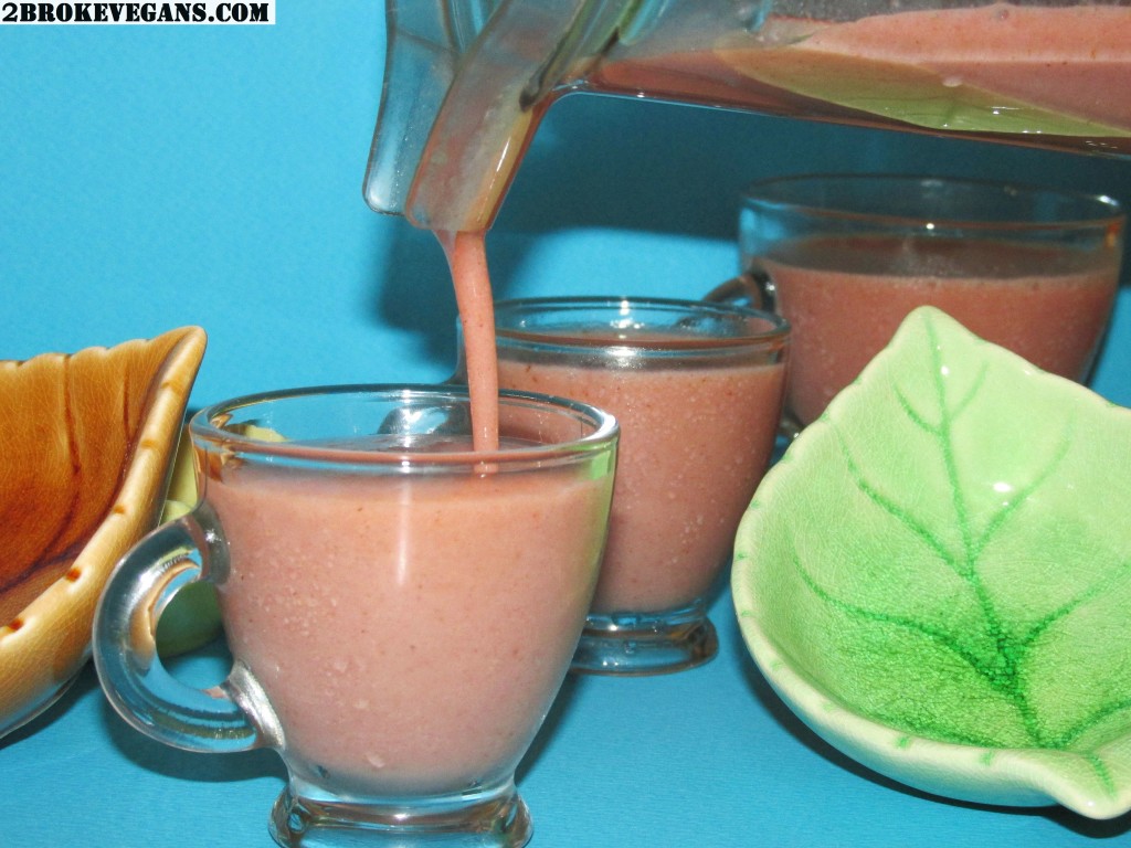 Strawberry Orange Smoothie Raw Vegan Recipe