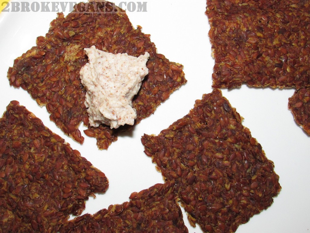 Gluten Free Raw Vegan Flax Seed Crackers
