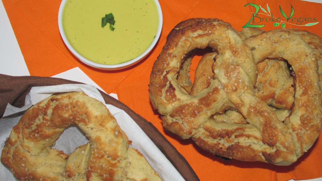 Gluten Free Vegan Soft Pretzels with Cheese recipe