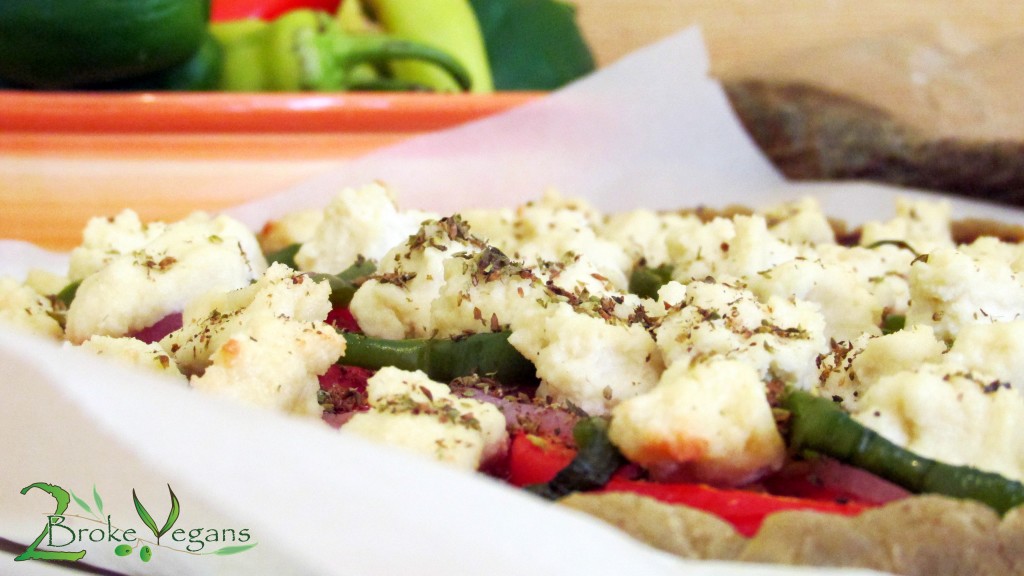 Homemade Vegan Feta Cheese On Pizza Recipe 