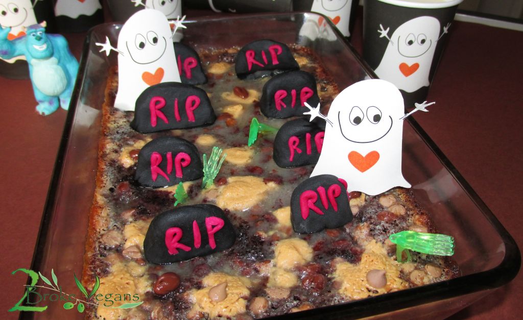 Party In The Graveyard Brownies Vegan Gluten Free Halloween Brownie Recipe