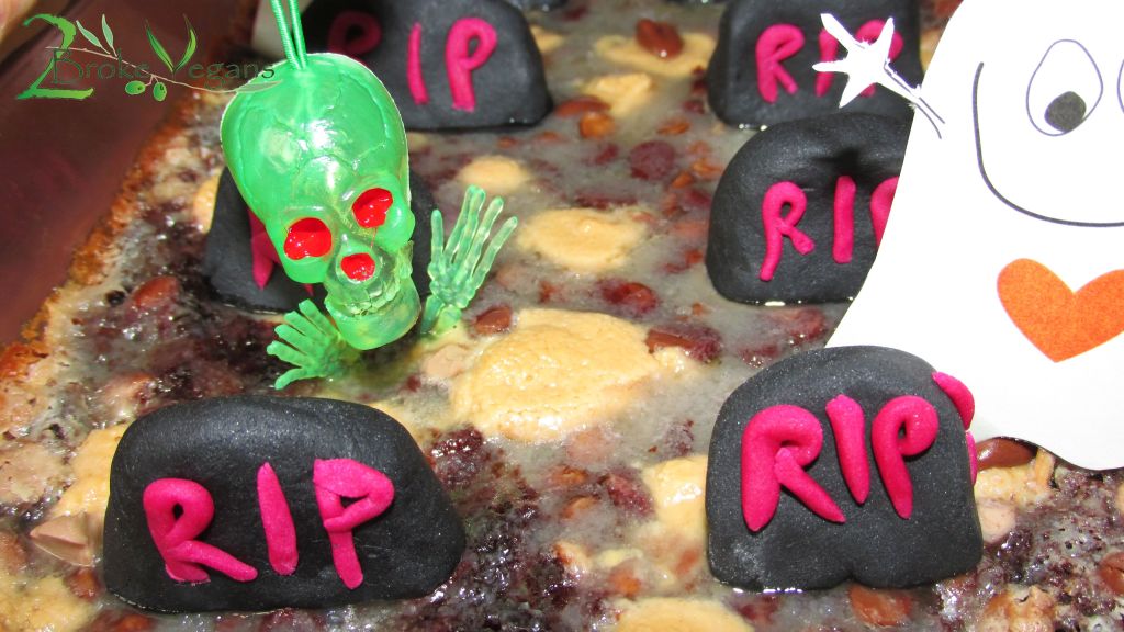 Party In The Graveyard Brownies Gluten Free Vegan Halloween Recipe