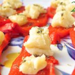Roasted Red Peppers with Vegan Feta Cheese Recipe