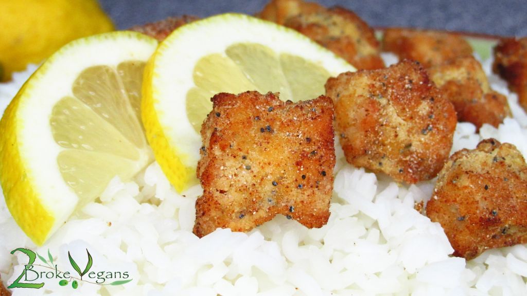 Lemon Fried Tofu Chicken Recipe Gluten-Free Vegan Dairy free Paleo Diet