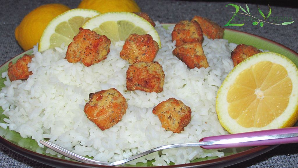 Lemon Fried Tofu Chicken Recipe Gluten Free Vegan GF Paleo Diet Dairy Free