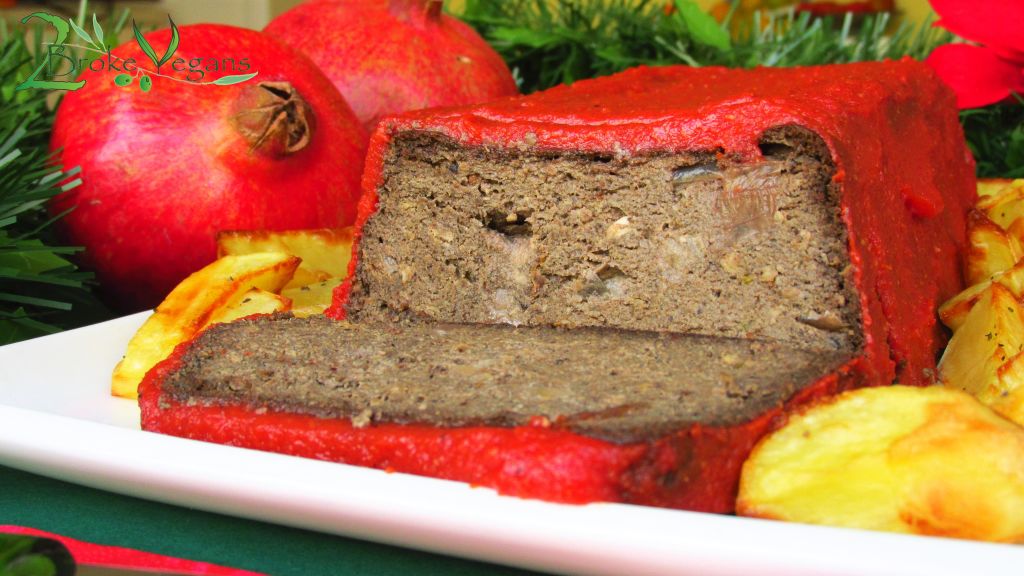 The Best Gluten Free Vegan Meatloaf Recipe Christmas Holidays Festivus Walnut Mushroom Loaf