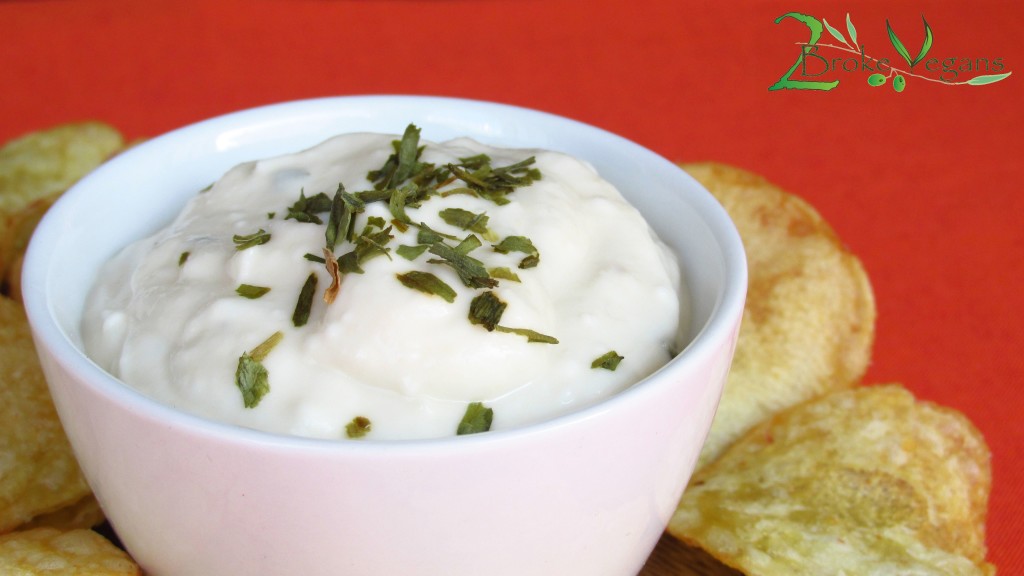 Vegan Sour Cream and Cheddar Dip Recipe Appetizer Gluten Free Snack