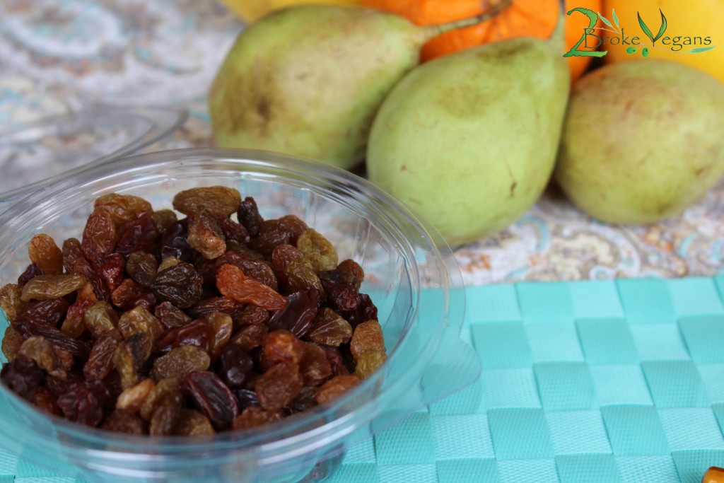 Cashew Cream Fruit Salad Raisins