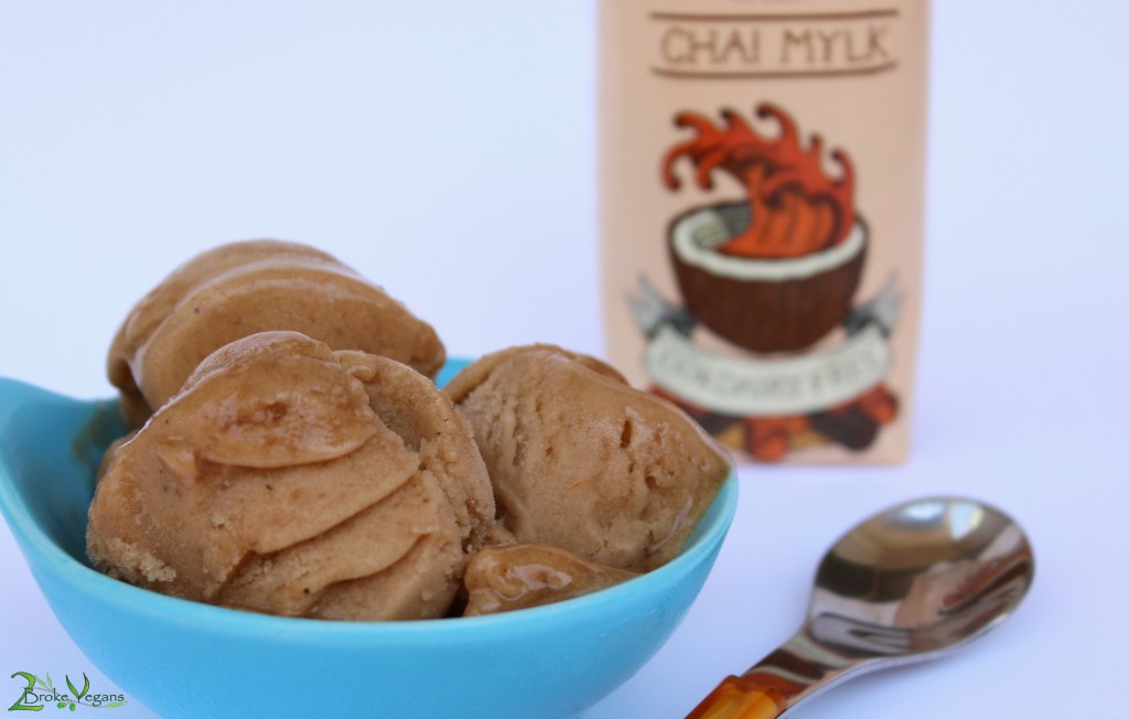 Vegan Chai Ice Cream Recipe using Rebel Mylk 