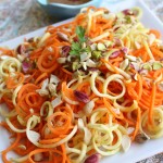Steamed Lemon Ginger Carrot and Zucchini Noodles