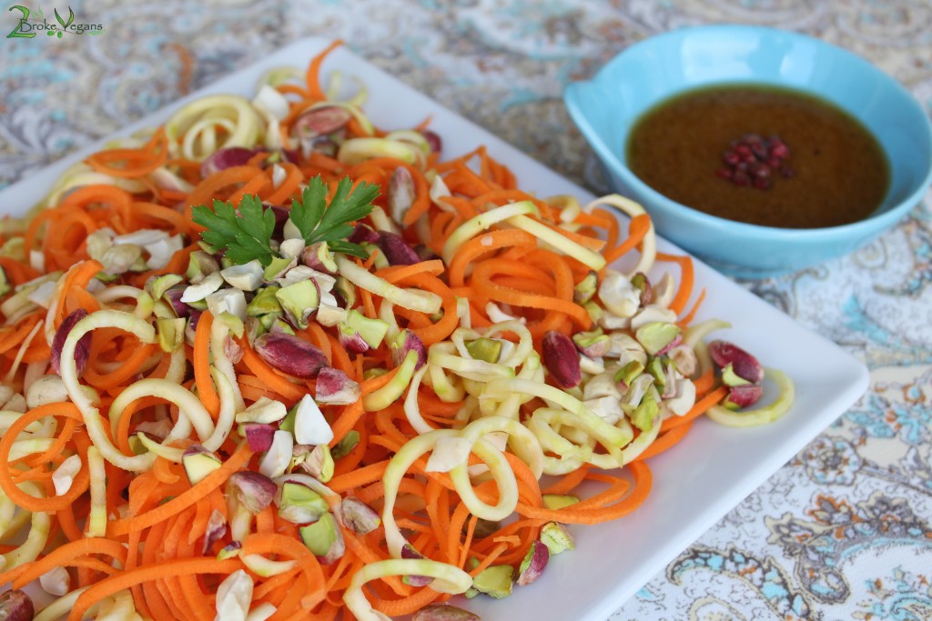 Steamed Lemon Ginger Carrot and Zucchini Noodles Recipe Gluten Free Dairy Free Soy Free